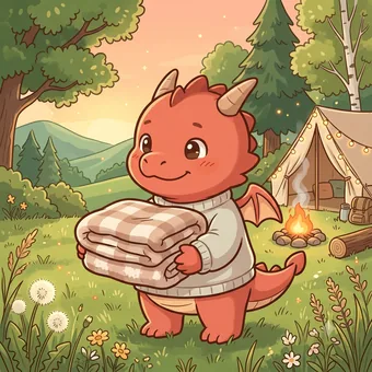 병진일주 캐릭터 붉은 용
