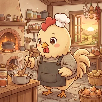 기유일주 캐릭터 노란 닭