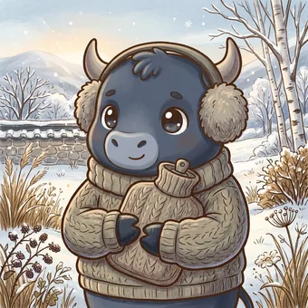 계축일주 캐릭터 검은 소